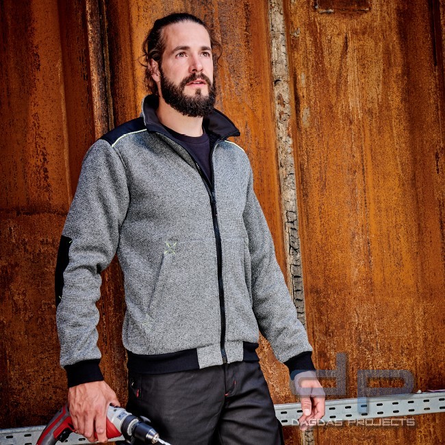 STRICK-BLOUSON PIERING in Oliv