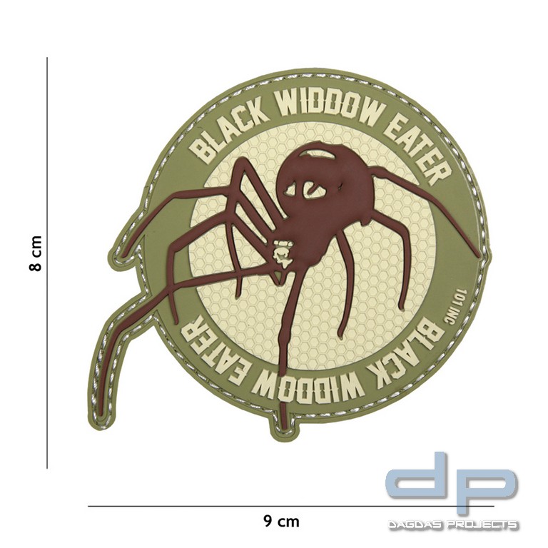 Emblem 3D PVC Black Widdow Eater Coyote