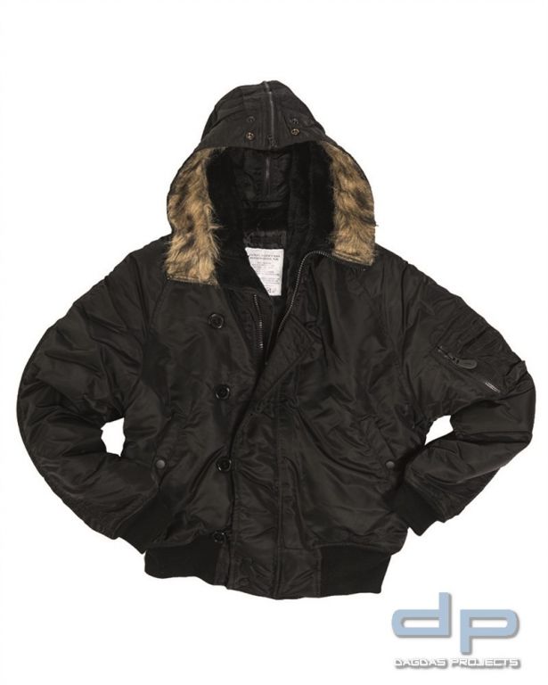 US FLIEGERJACKE N2B BASIC SCHWARZ