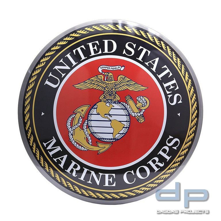 Metallplatte groß 39. #115 U.S.M.C.