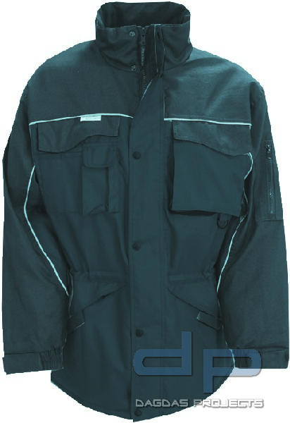 Stabile Arbeitsjacke mit Reflex-Aufschrift nach Wunsch