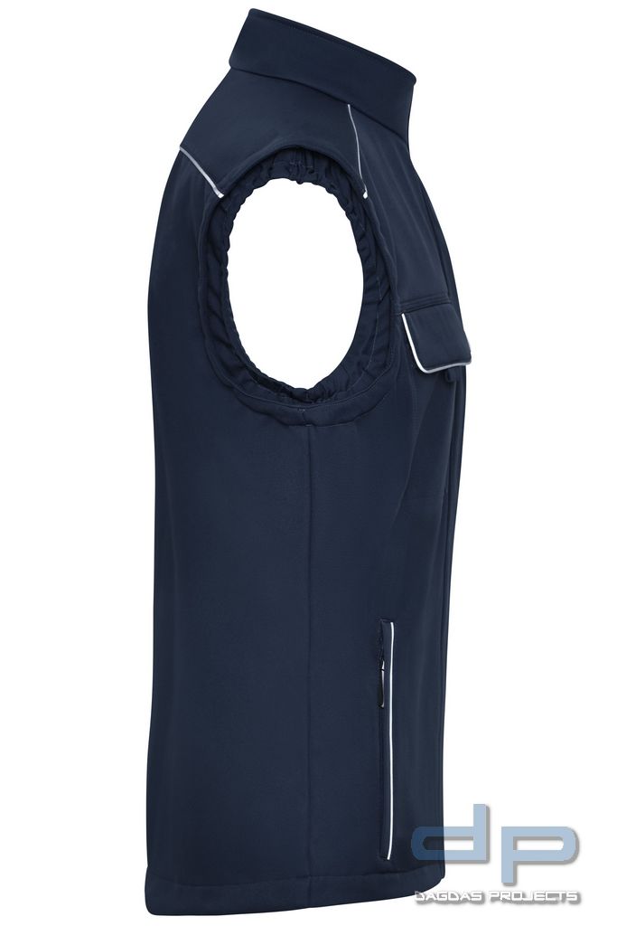 Softshell Weste dp S-Serie in verschiedenen Farben mit Wunschaufdruck