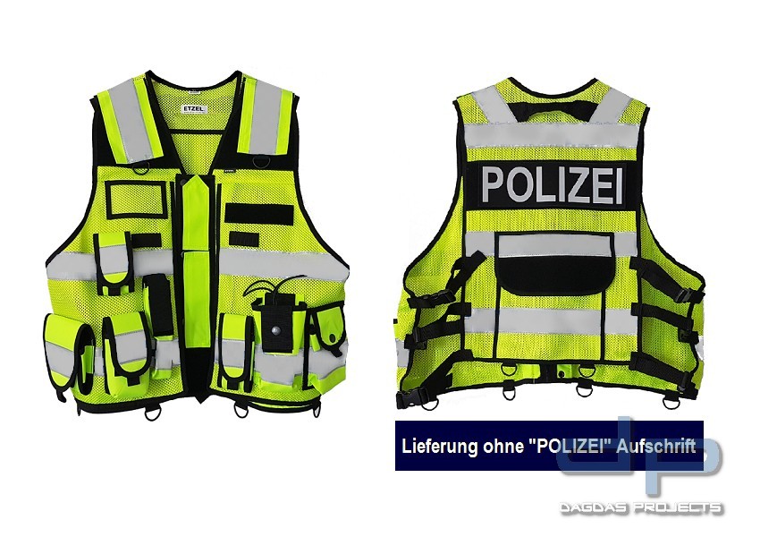 ETZEL® TAKTISCHE EINSATZWESTE "KÖLN" NEONGELB