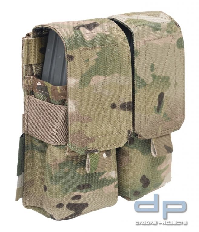 Warrior Double M4 Mag Pouch Multicam