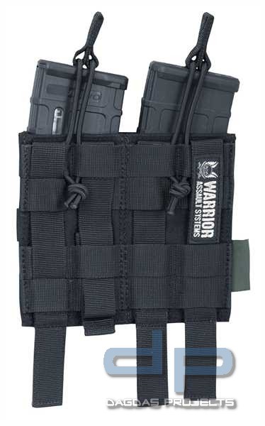Warrior Double Open Mag Pouch Black M4/AR15