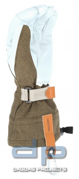 Hestra Army Leather Patrol Gauntlet (Ski- Handschuhe) in oliv