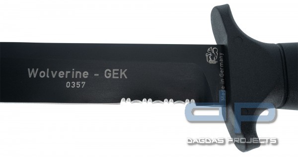 EICKHORN GEK-WOLVERINE SCHWARZ WELLENSCHLIFF (BUSHCRAFT-MESSER)