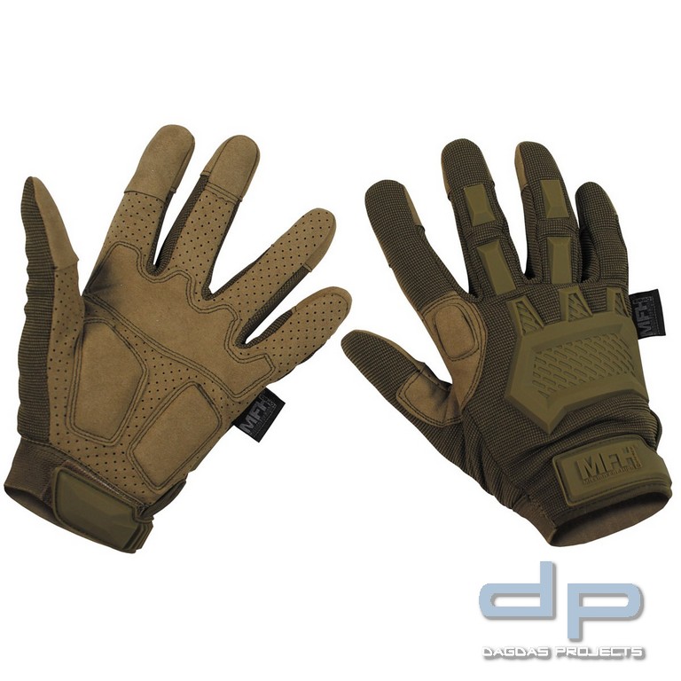 Tactical Handschuhe, "Action" coyote tan