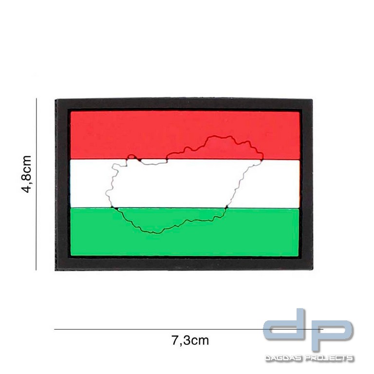 Emblem 3D PVC Ungarn mit Kontur