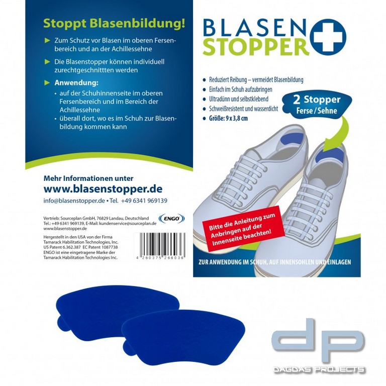 Blasenstopper für Ferse/Sehnen, 2 Stück