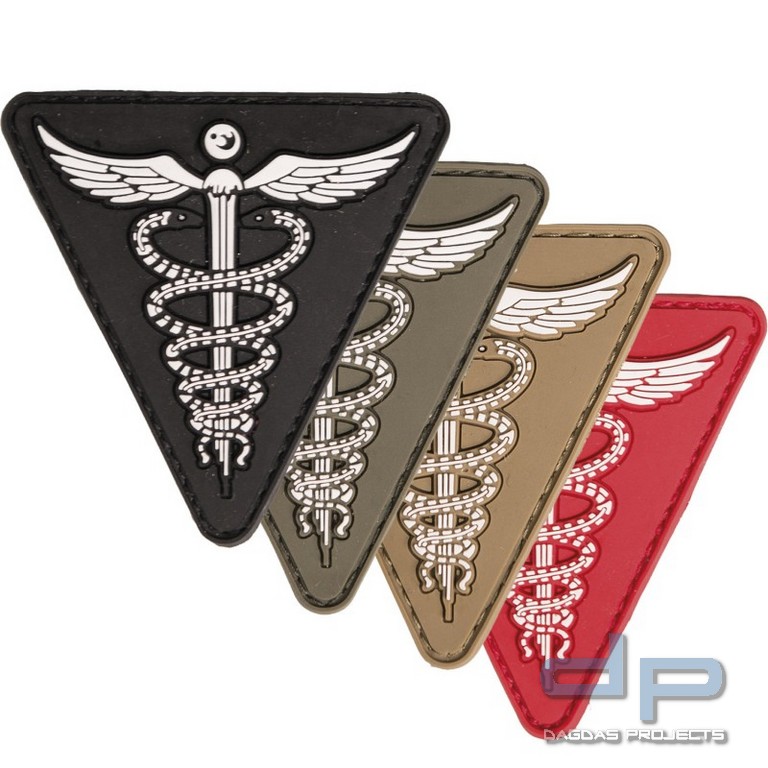 MIL-TEC® Klettabzeichen Patch - Medical - gummiert (70 x 70 mm) in verschiedenen Farben