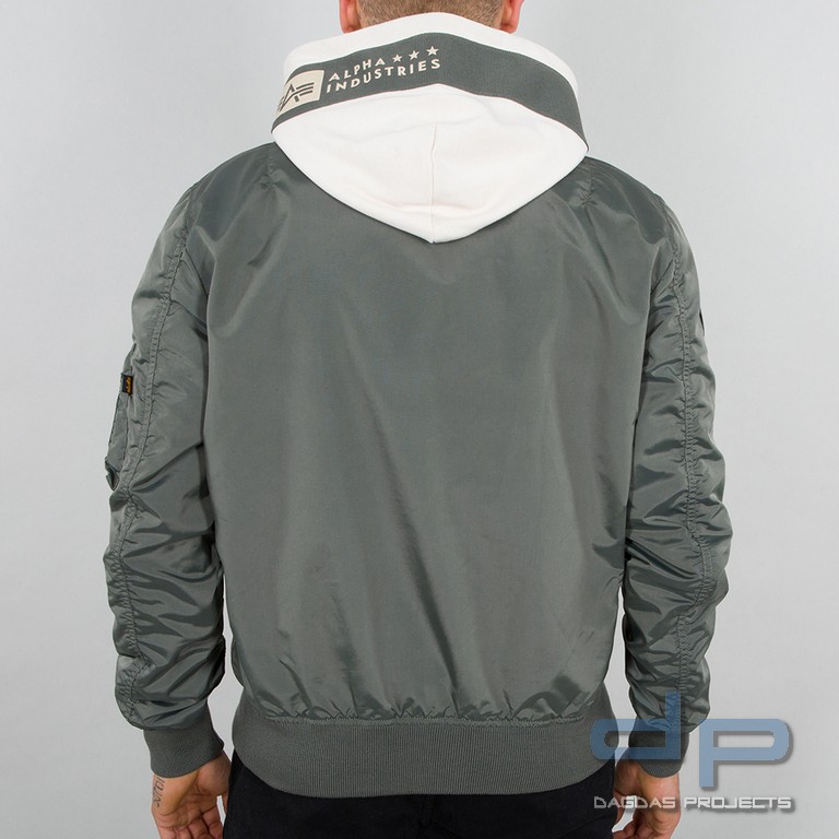 Alpha Industries Fliegerjacke  MA-1 TT Hood Custom vintage Green