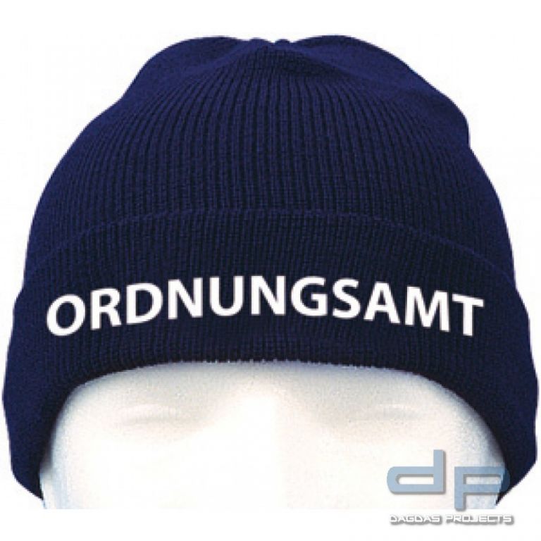 Wollmütze mit Bestickung ORDNUNGSAMT