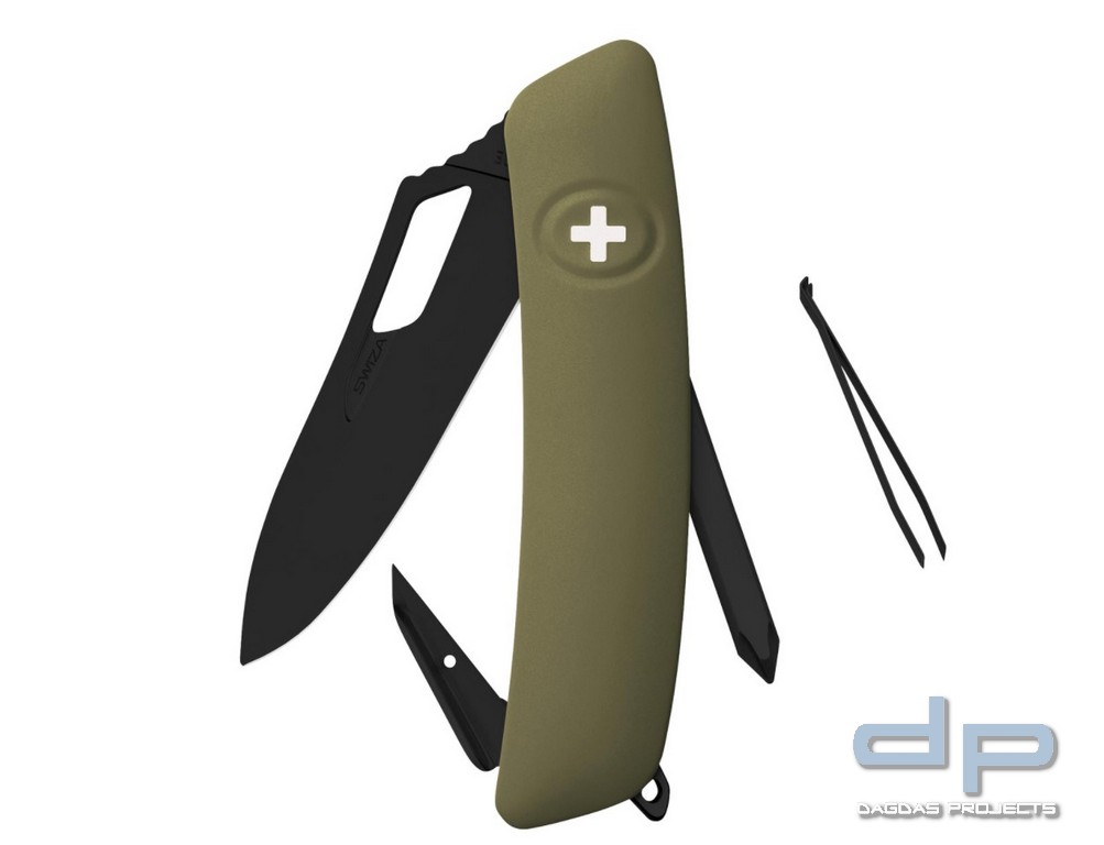 Einhandmesser SH02 ALL BLACK OLIVE