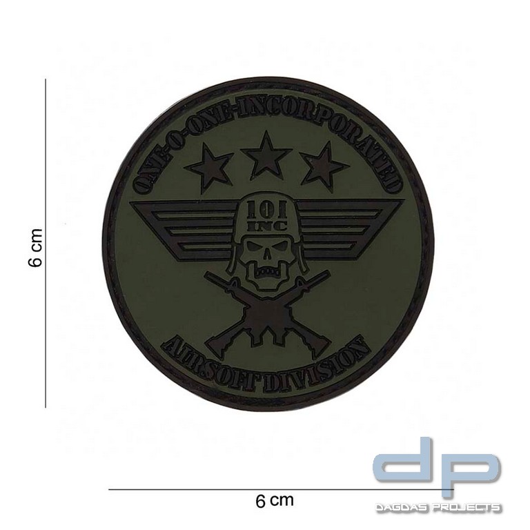 Emblem 3D PVC 101 INC rund klein