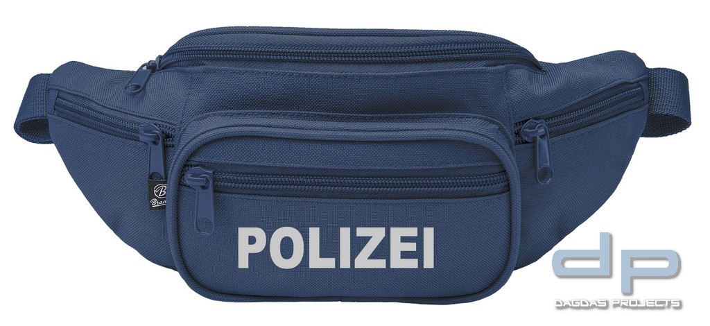 Behördenhüfttasche mit Wunschaufdruck in reflex silber