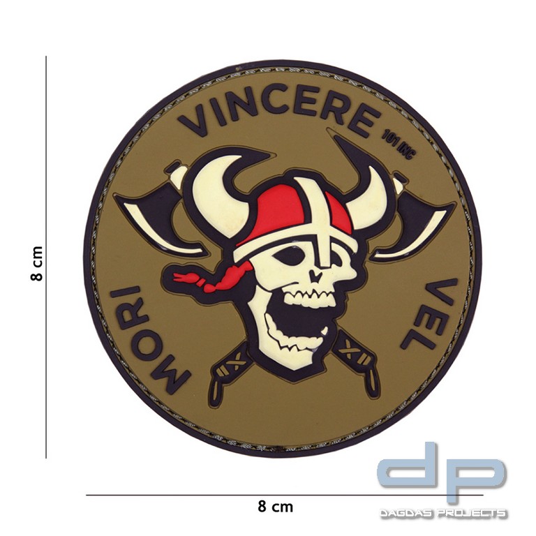 Emblem 3D PVC Mori Vincere Vel rot/weiss