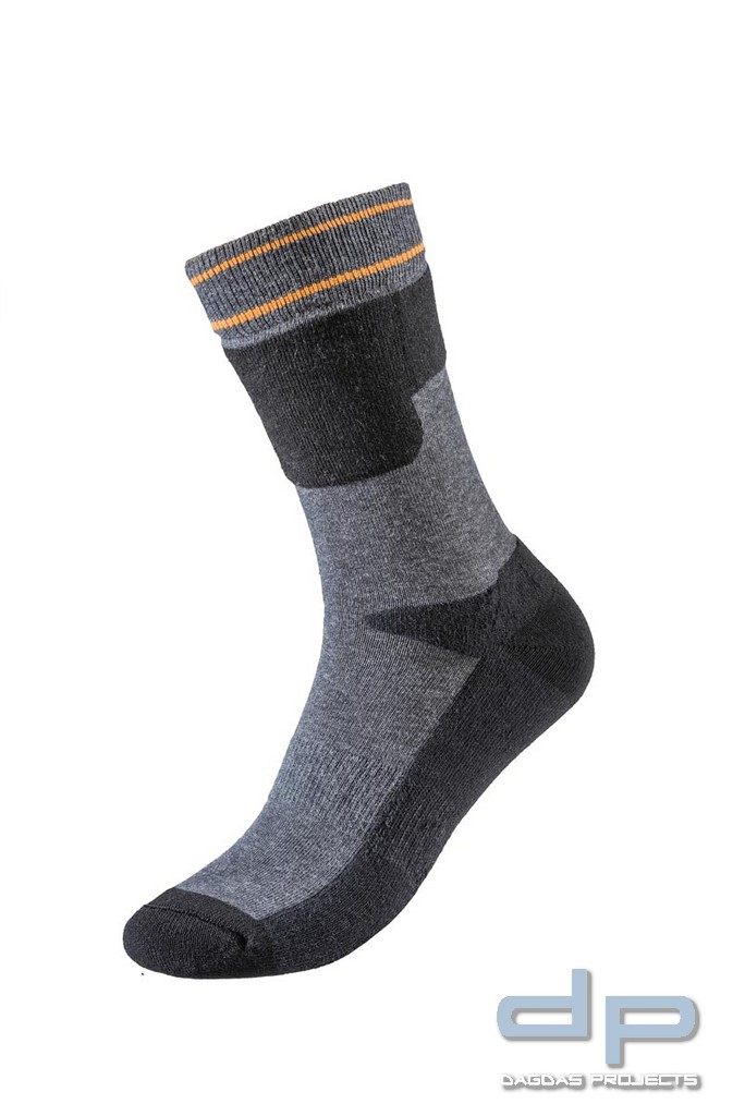 Funktions-Socken 5 er Pack in Schwarz/Grau