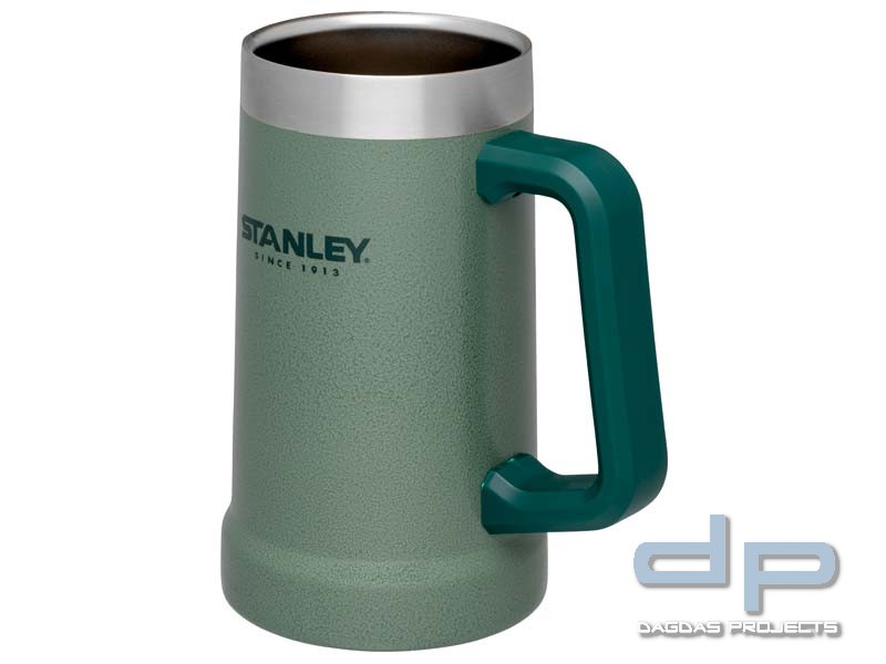 Stanley ADVENTURE VACUUM STEIN, 709 ml, grüne Hammerschlaglackierung, Griff