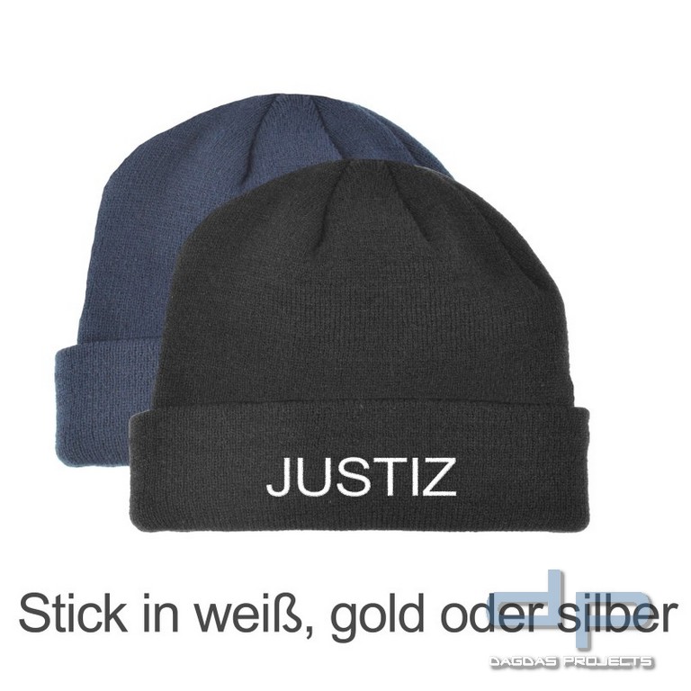 Strick - Mütze, Einheitsgröße, Stick - JUSTIZ - in verschiedenen Farben