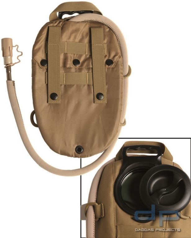 HYDRATION PACK OVAL 1,5L SCHWARZ oder COYOTE VPE 2
