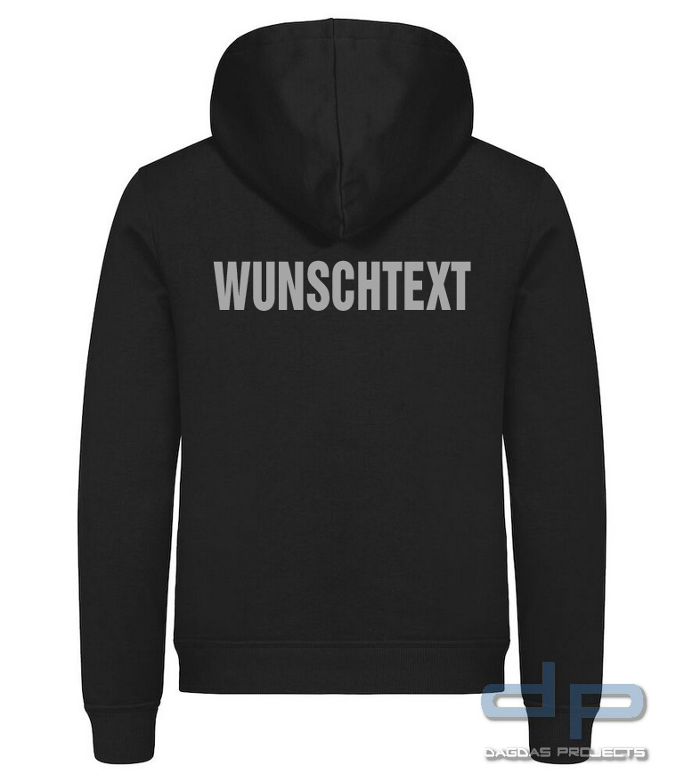 Unisex Kapuzenpullover Miami Hoody in verschiedenen Farben mit Aufdruck nach Wunsch auf Brust und Rü