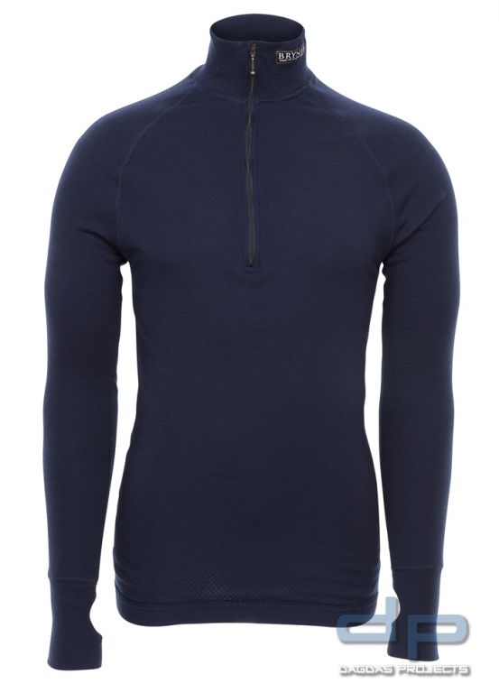 Brynje Double Arctic Zip Polo Flammhemmend Navy