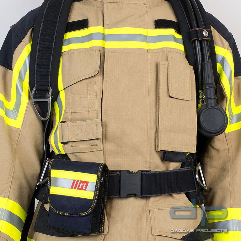 rescue-tec Holster Düsseldorf, Material rtx® 950, Befestigung am Beckengurt
