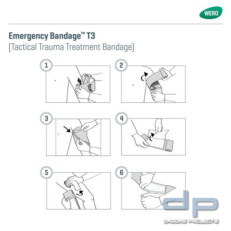 Emergency BandageTM T3 Israeli Bandage/Traumaverband