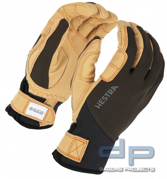 Hestra Ergo Grip Tactility 5-Finger (Neopren-Leder Handschuhe) in Dunkeloliv