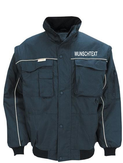Wunschtext 2in1 Behörden Jacke im Piloten-Look