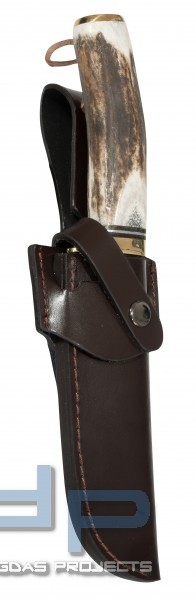 ALBAINOX JAGDMESSER MIT HIRSCHGEWEIHGRIFF