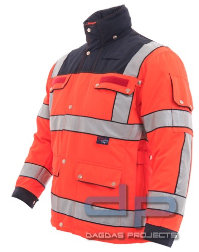 Jacke Münster, leuchtrot / marine