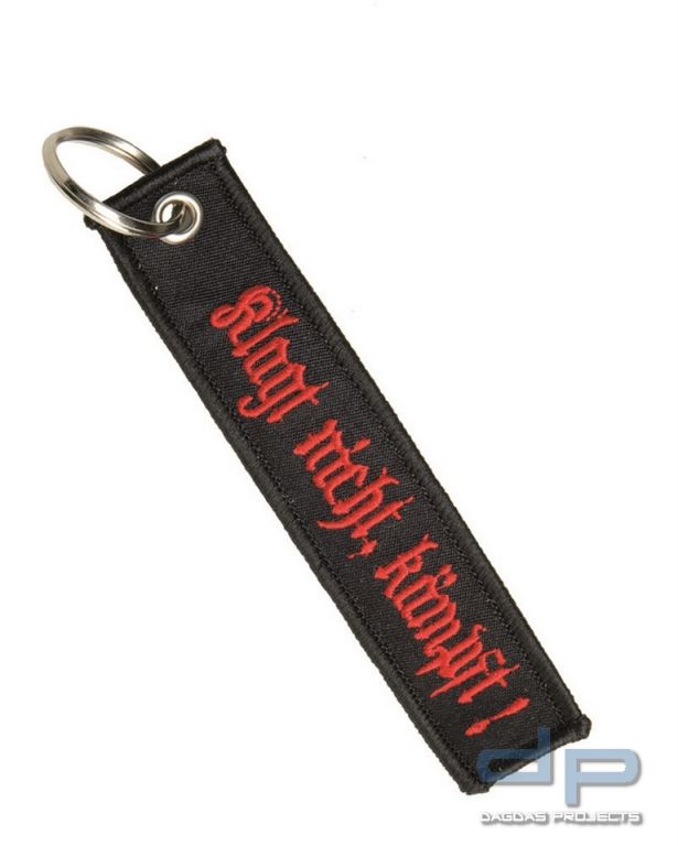 Schlüsselanhänger Patch Klagt nicht kämpft 10 Stück