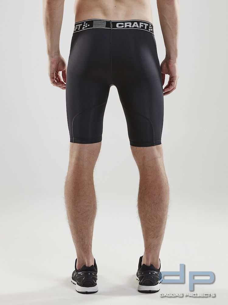 Craft Pro Control Compression Short Tights Unisex in Schwarz