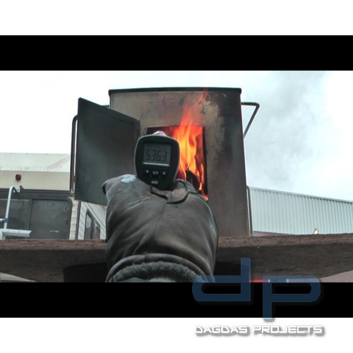 Mini-Backdraft-Trainer / Flash-Over-Box zur Simulation von Rauchgasdurchzündungen