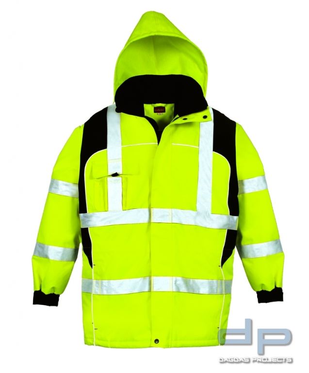 Warnschutzparka gelb/schwarz