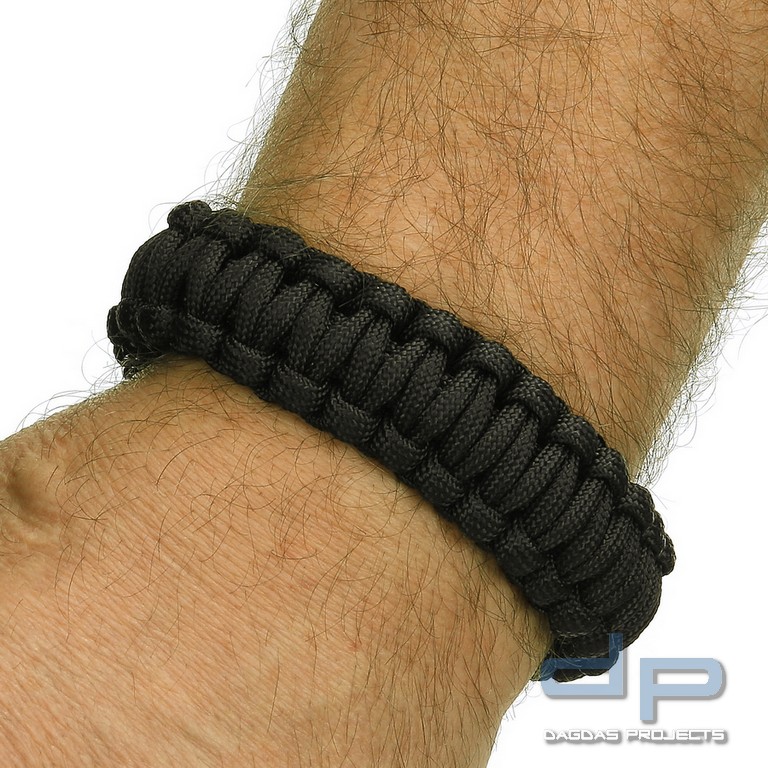 BCB Paracord Eisen Schnalle 9 Zoll zwart CM074B