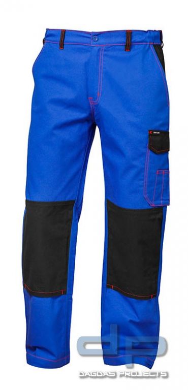 Twill Bundhose kornblau/schwarz