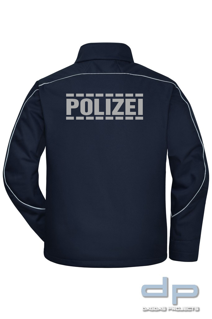 Jacke Softshell dp S-Serie in verschiedenen Farben mit Wunschaufdruck umrandet