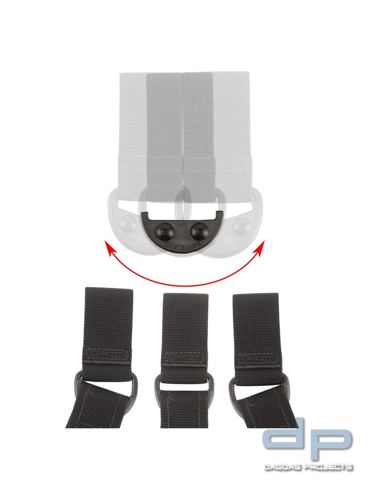 COP® 9927VEDR-DRS abnehmbare Gürtelschlaufe mit D-Ring, DRS-KIT montiert