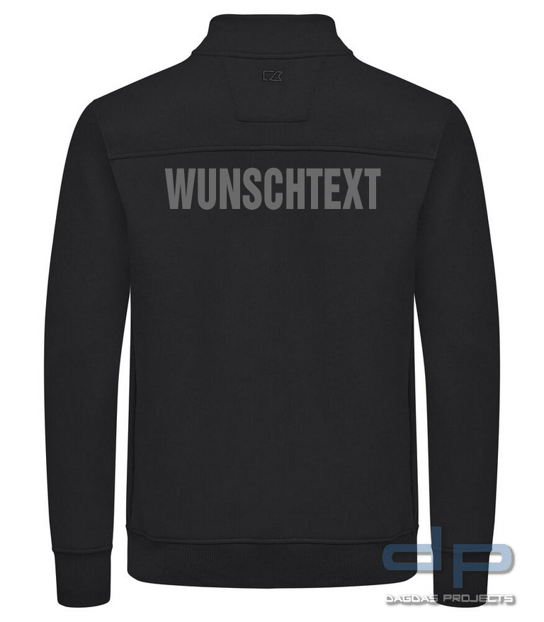 Behörden Cardigan Full Zip Men in verschiedenen Farben mit Wunschaufdruck auf Brust und Rücken