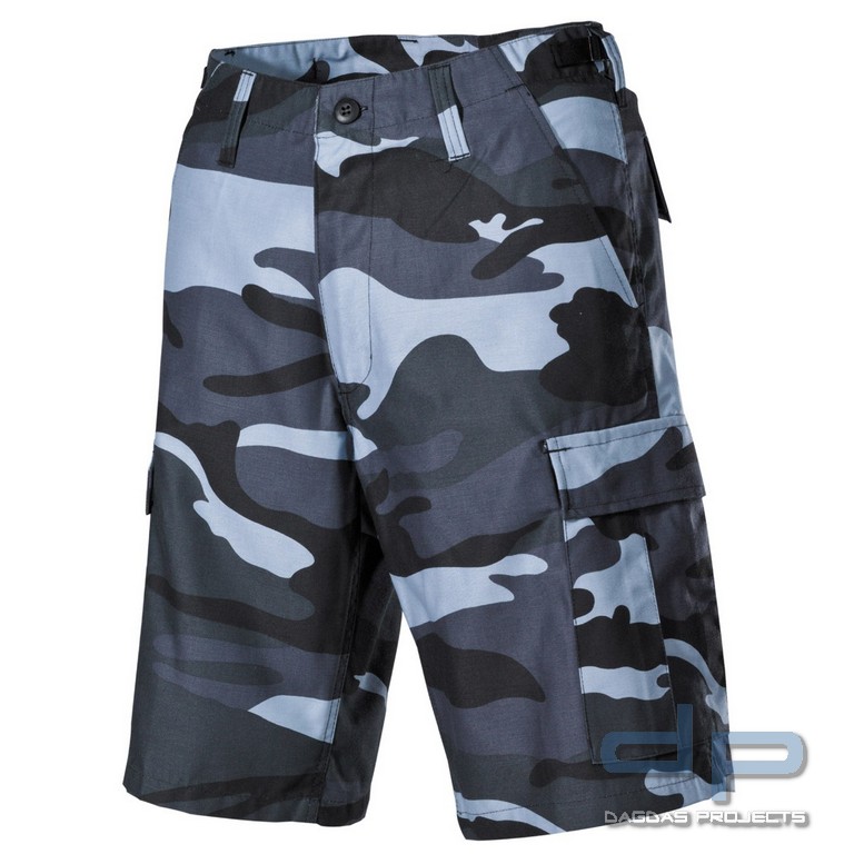 US Bermuda, BDU, skyblue, mit Seitentaschen
