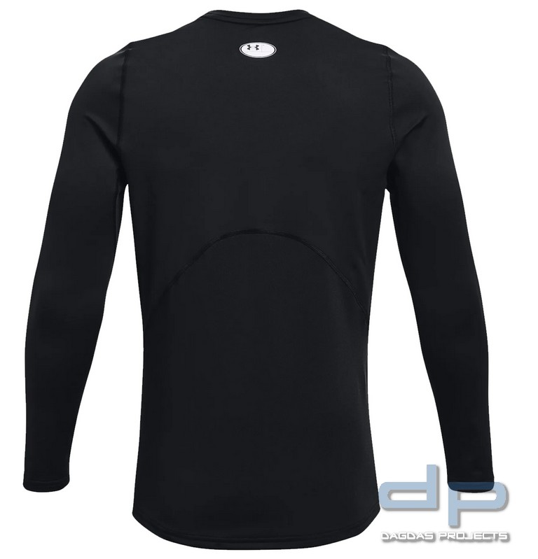 Under Armour ColdGear Fitted Crew Shirt in schwarz