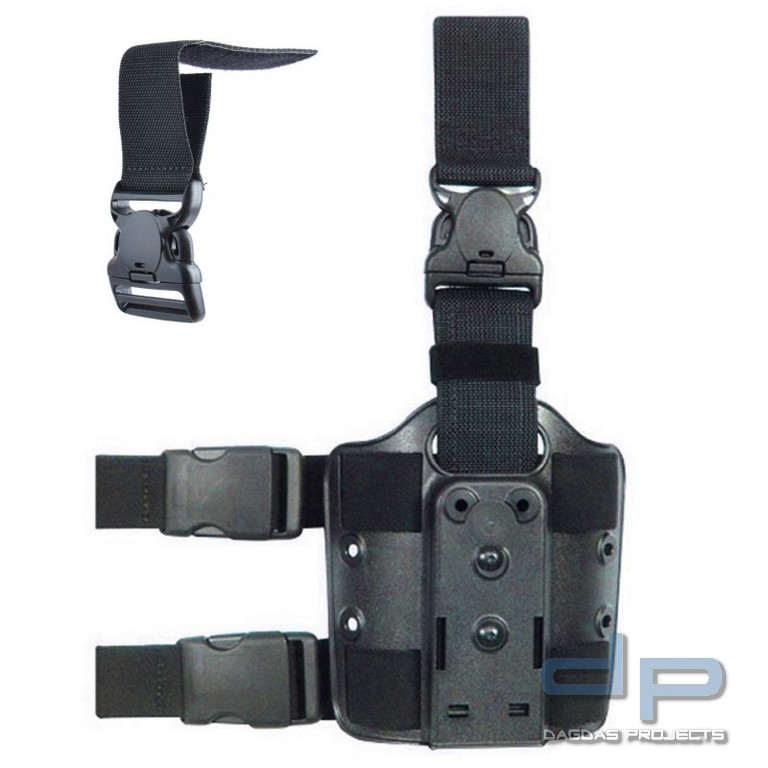 SAFARILAND® 6005VE TAC Holsterplatte komplett, SL3X-Verschluss, Klett-Schlaufe