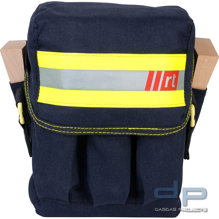 Set Feuerwehrmehrzweckbeutel Brensbach, Holsterset mit Stiften, Holzkeilen, Trageriemen