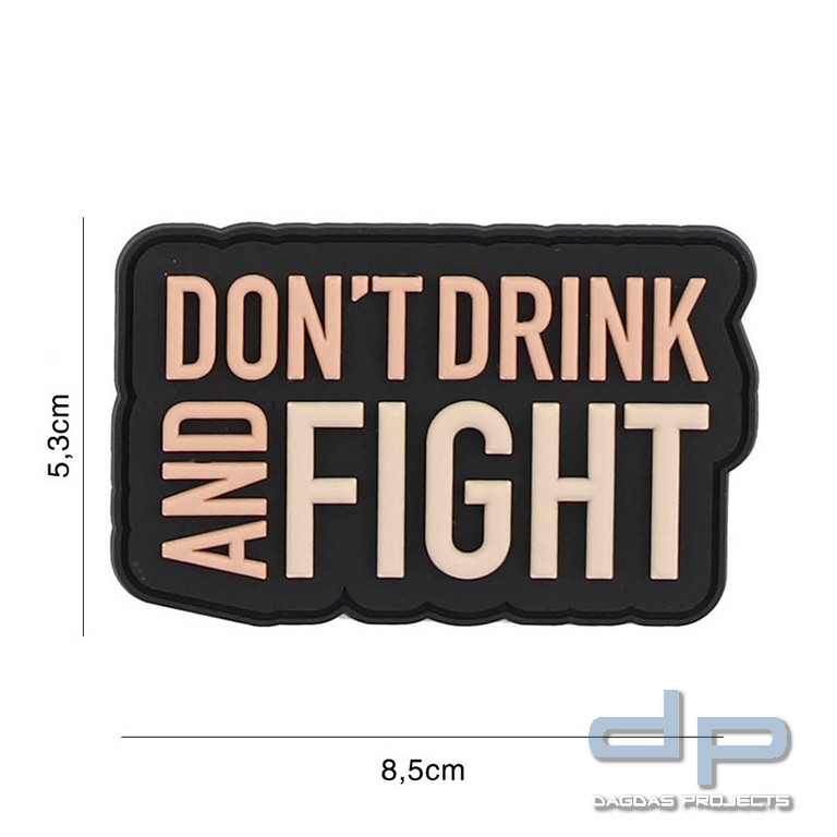 Emblem 3D PVC Don't drink schwarz