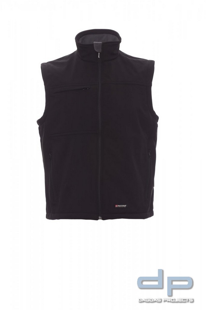 Payper Herren Weste ,,Bering'' in Schwarz und Dark Navy mit Aufdruck nach Wunsch