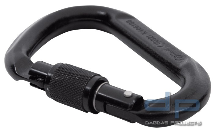 Stahlkarabiner Aliens HMS Screw Schwarz