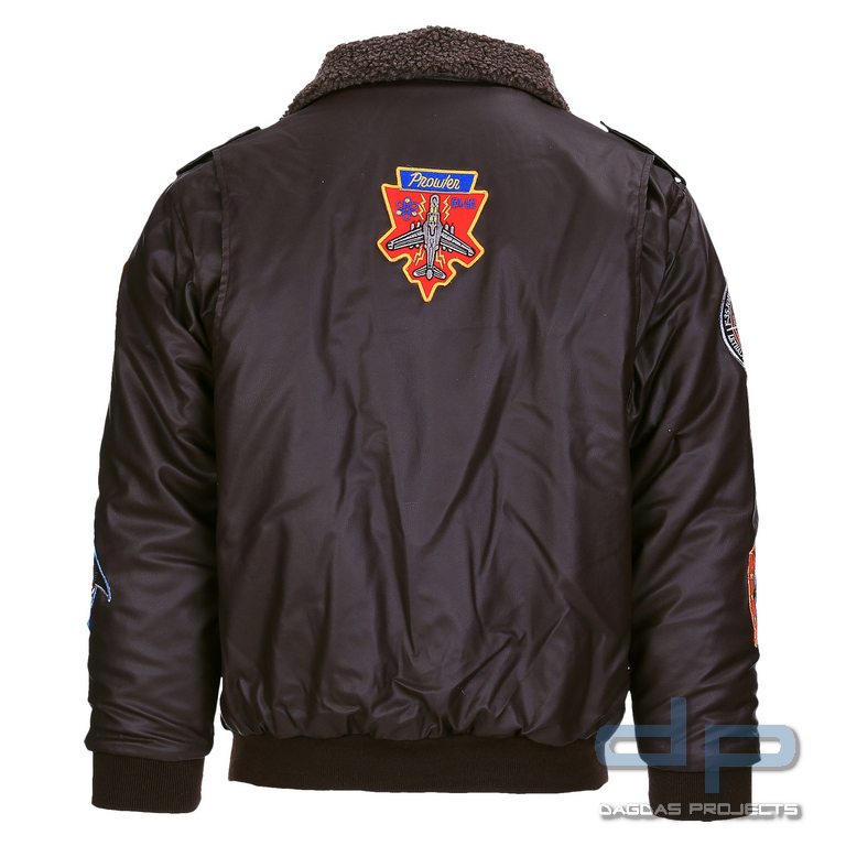 Kinder PU Leder Fliegerjacke